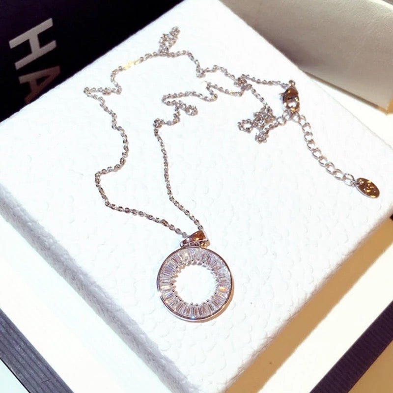 Audrey — Round Zircon Necklace - Gentre Official