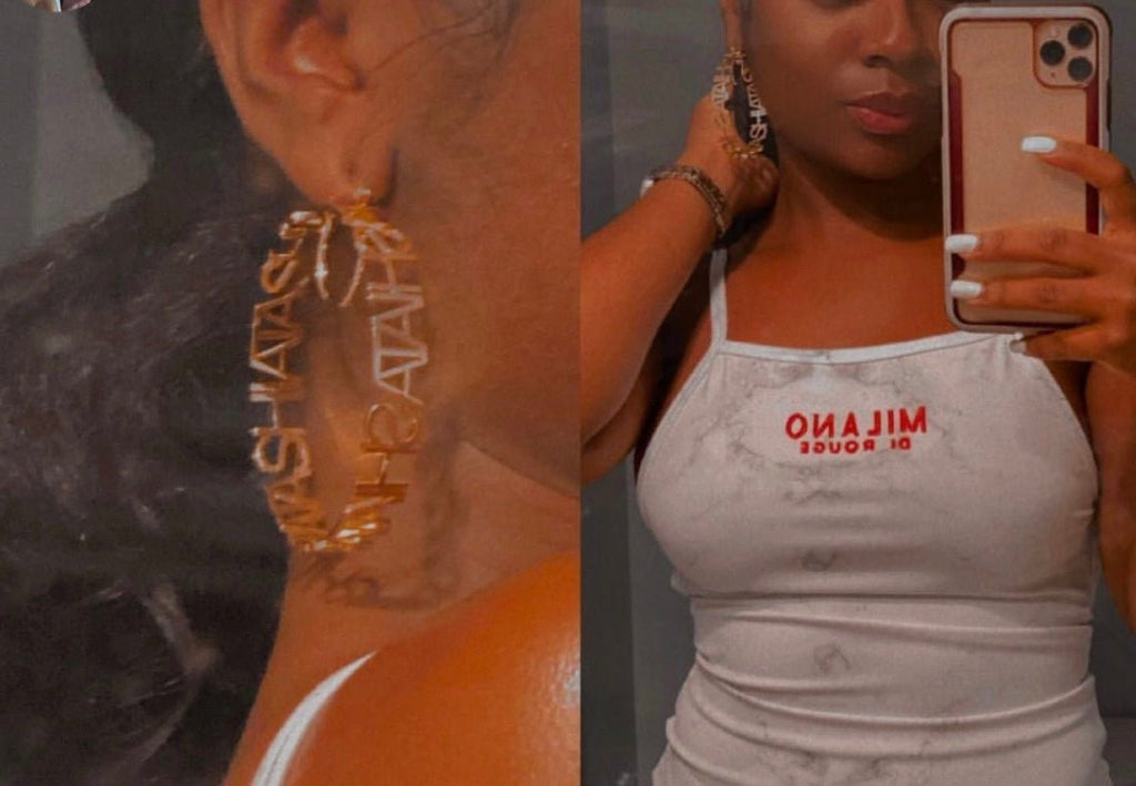 Custom Hoop Name Earrings - Gentre Official