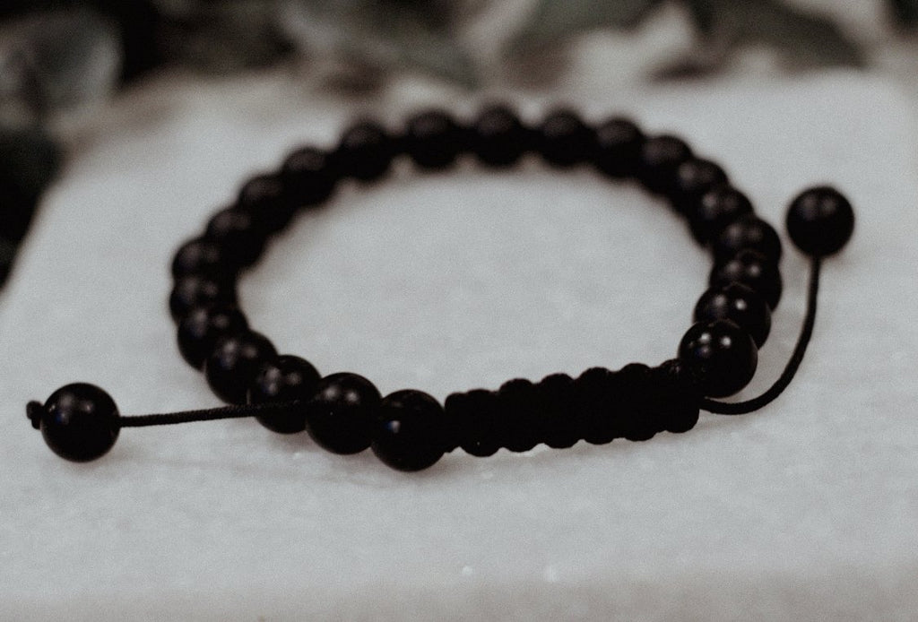 Men’s Natural Black Adjustable Bracelet | Gentre - Gentre Official
