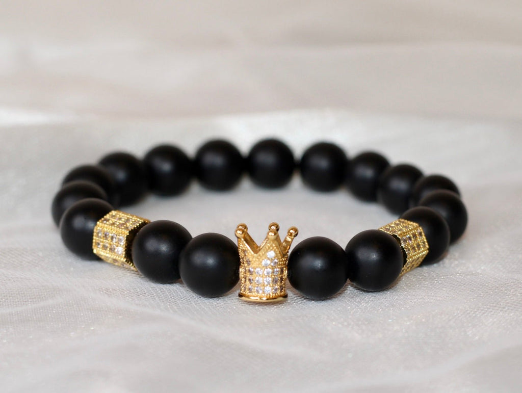 Pierre | Matte Black Onyx King Bracelet | Gentre - Gentre Official